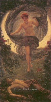 エンディミオンの少女エドワード・ポインターのビジョン Oil Paintings
